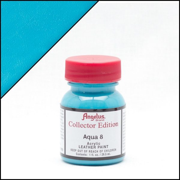 Голубая акриловая краска Angelus Collector Edition для кожи 1 oz (29 мл) — Aqua 310