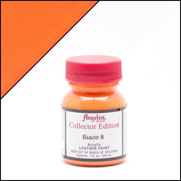 Оранжевая акриловая краска Angelus Collector Edition для кожи 1 oz (29 мл) — Blaze 8 312