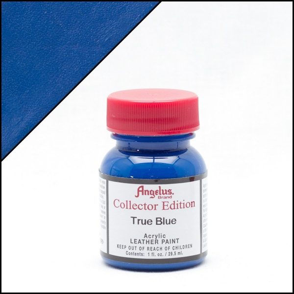Синяя акриловая краска Angelus Collector Edition для кожи 1 oz (29 мл) — True Blue 329