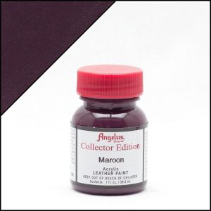 Темно-бордовая акриловая краска Angelus Collector Edition для кожи 1 oz (29 мл) — Maroon 336
