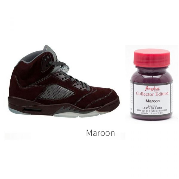 Темно-бордовая акриловая краска Angelus Collector Edition для кожи 1 oz (29 мл) — Maroon 336