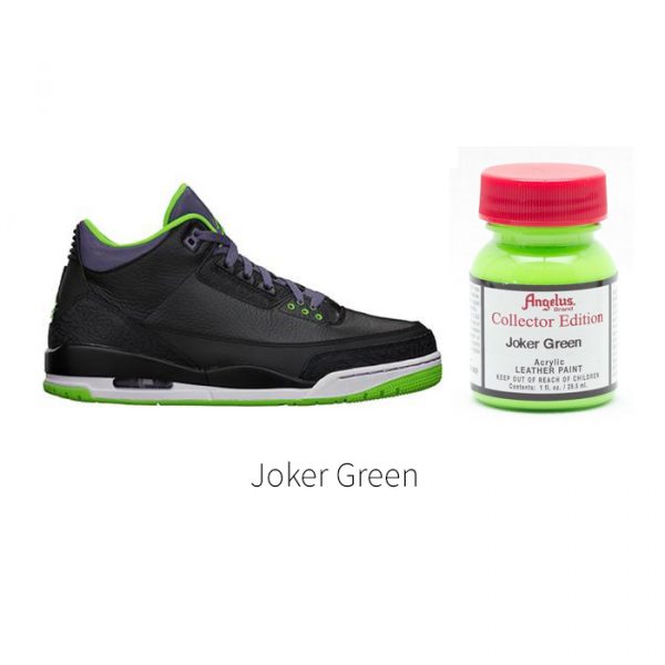 Ярко-зеленая акриловая краска Angelus Collector Edition для кожи 1 oz (29 мл) — Joker Green 342