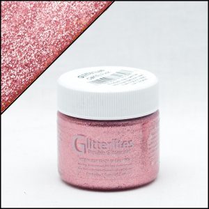 Розовая краска акрил с блёстками Angelus Glitter, глиттер — Candy Pink 230