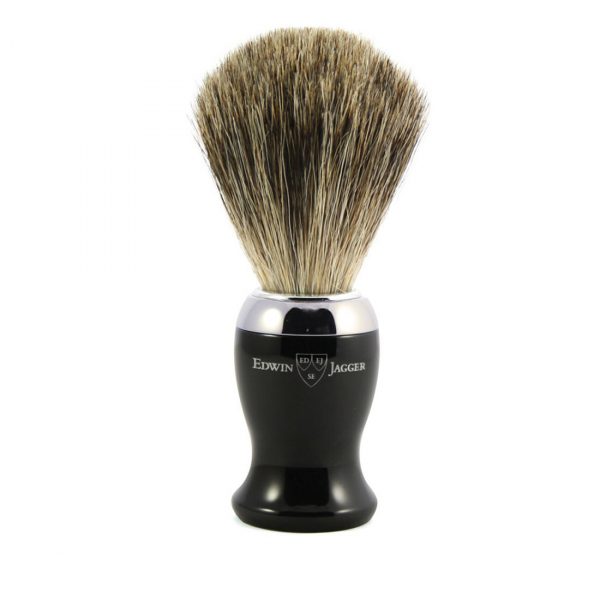 Помазок Edwin Jagger черная смола барсучий ворс