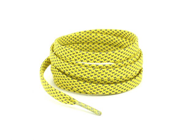 Светоотражающие шнурки плоские 120см — Желтые