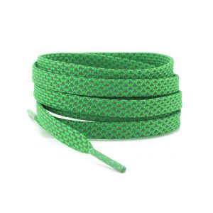Светоотражающие шнурки плоские 120см — Зеленые, салатовые