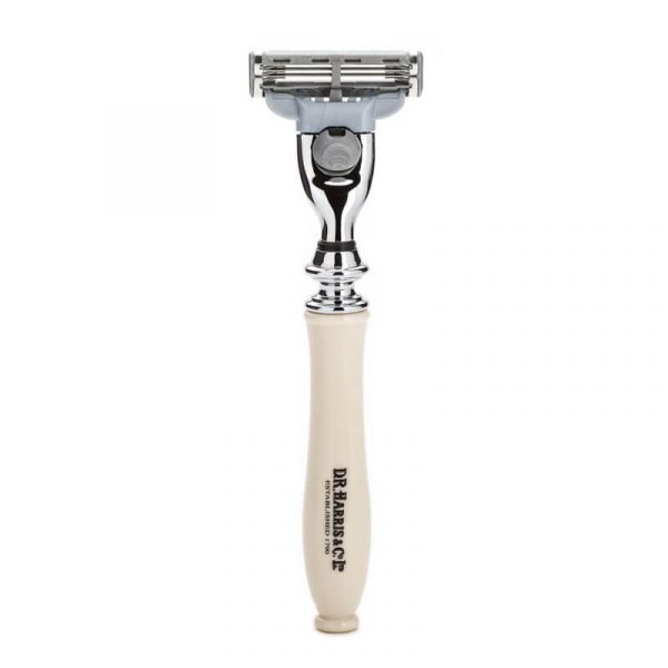 Станок для бритья D. R. Harris, Mach3, смола, цвет слоновой кости