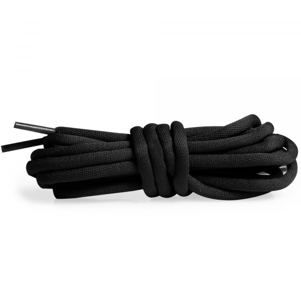 Шнурки круглые гладкие 120 см — Черный
