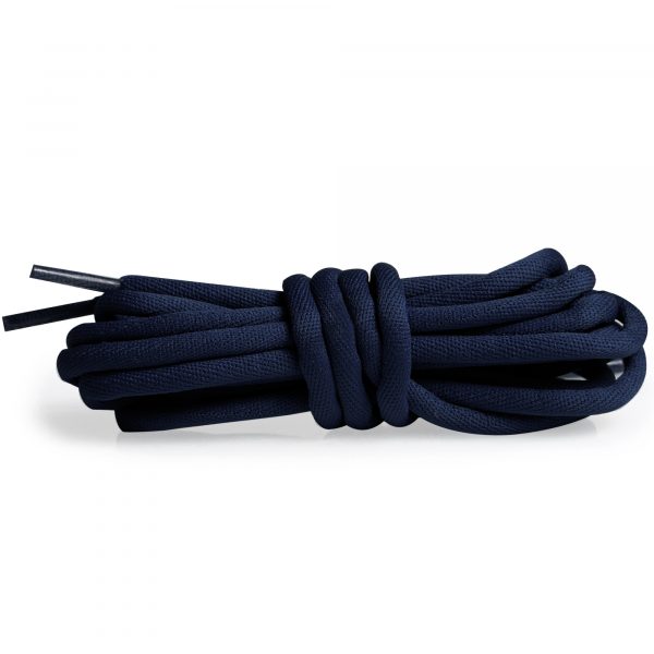 Шнурки круглые гладкие 120 см — Темно-синий