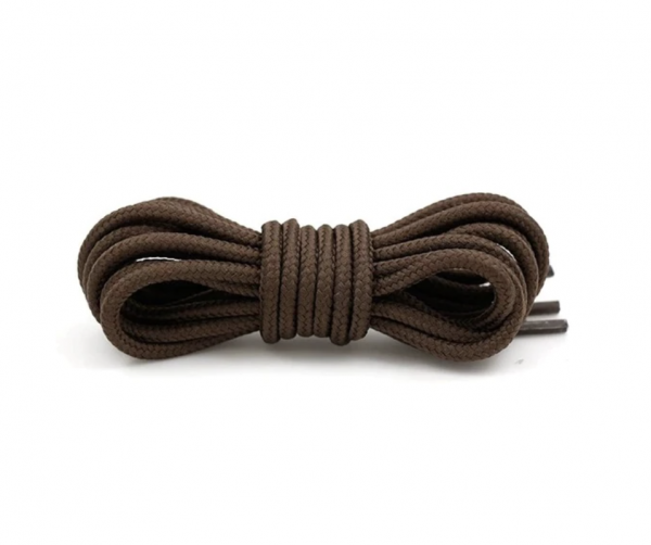 Шнурки круглые плетеные 120 см — Коричневый