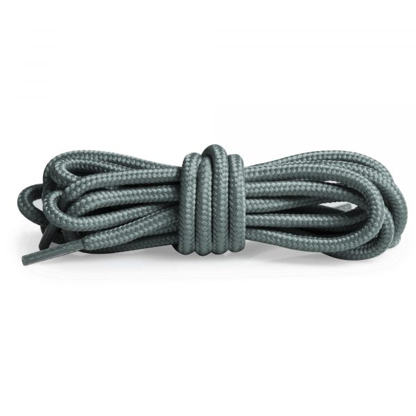 Шнурки круглые плетеные 120 см — Светло-серый