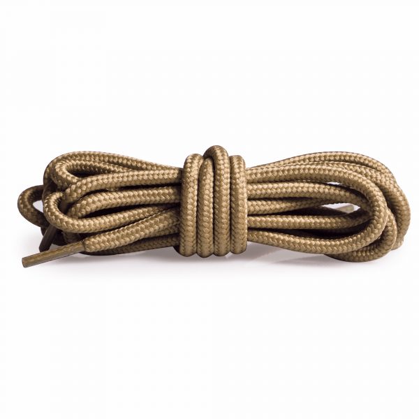 Шнурки круглые плетеные 120 см — Бежевый