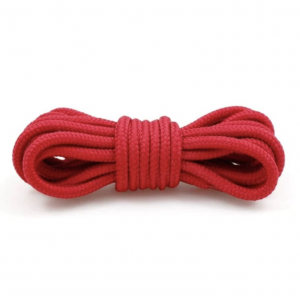 Шнурки круглые плетеные 150 см — Красный