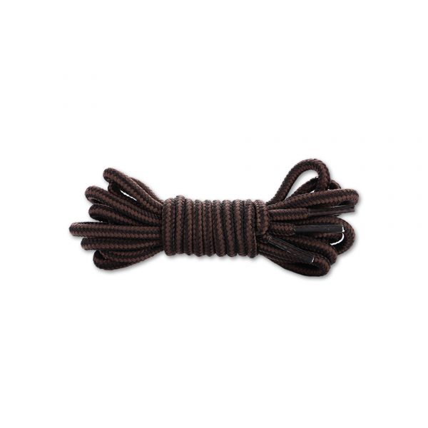 Шнурки круглые двухцветные 150 см — Черно-коричневые