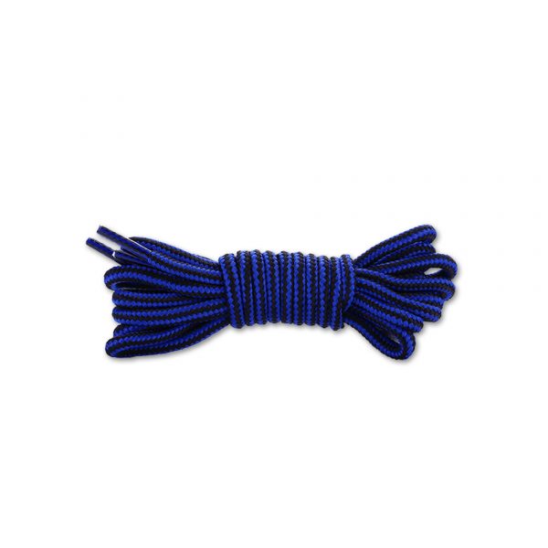 Шнурки круглые двухцветные 150 см — Сине-черные