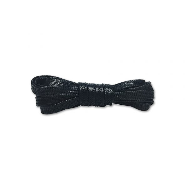 Шнурки плоские вощеные 90см — Черные