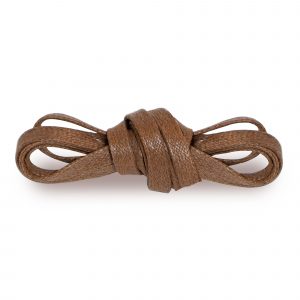 Шнурки плоские вощеные 90см — Коричневые