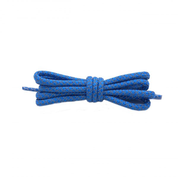 Шнурки круглые светоотражающие 120 см — Голубые