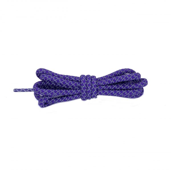 Шнурки круглые светоотражающие 120 см — Фиолетовые