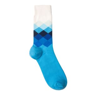 Носки мужские с геометрическим рисунком 08, хлопок+нейлон р. 41/46