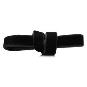 Бархатные шнурки 120 см ширина 15 мм — черные