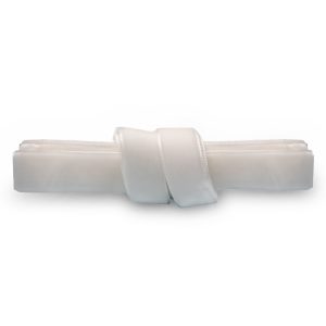 Бархатные шнурки 120 см ширина 15 мм — белые