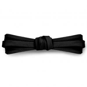 Шнурки плоские 100 см, ширина 9мм — Черные