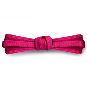 Шнурки плоские 120см, ширина 9мм — Малиново-розовый