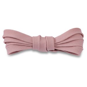 Шнурки плоские 120см, ширина 9мм — Пудрово-розовые