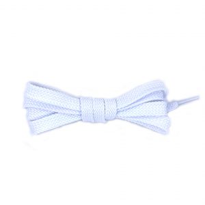 Шнурки плоские широкие 160см — белые