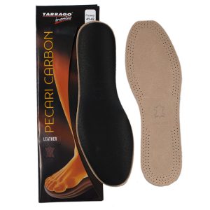 Стельки из натуральной кожи с латексом Tarrago PECARI CARBON