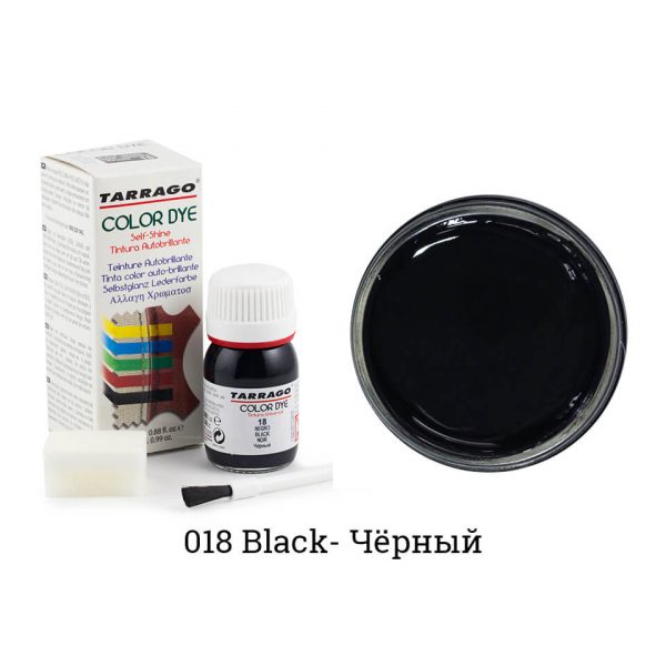 Краситель Tarrago Color Dye для гладкой кожи, черная