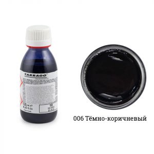 Темно-коричневая грунтовка (основа) для покраски гладкой кожи Tarrago Primer, 125 мл